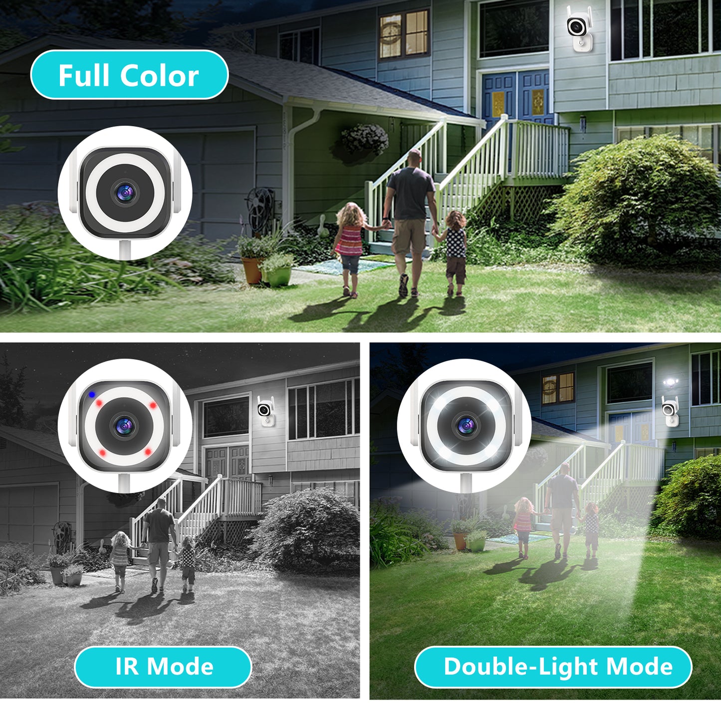 5G Cameras for Home Security Outdoor/Indoor Camera for Dog/Baby/Cat/Pet/Nanny/Elder, WiFi 1080p Baby Monitor with Phone App, IP66 Waterproof,3 Night Vision, Alarm Siren,SD/Cloud