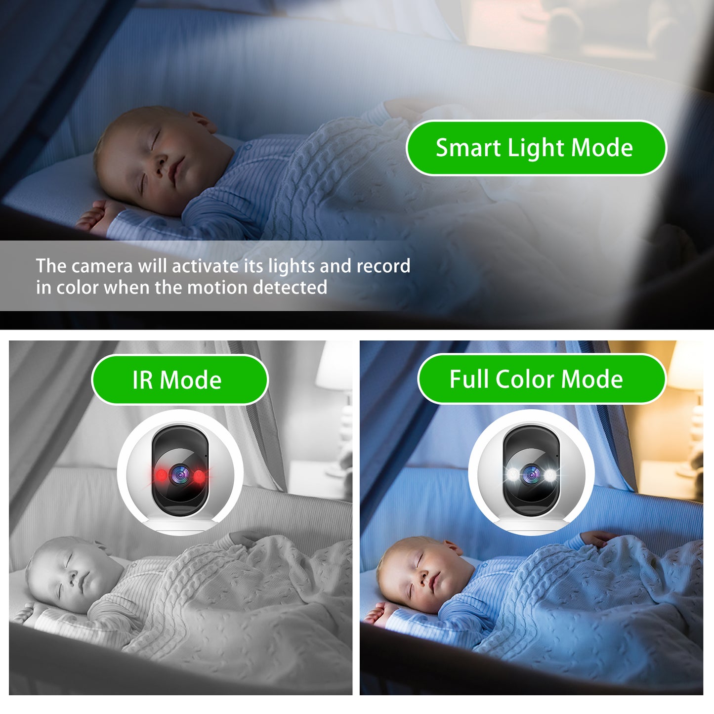 Indoor Pan/Tilt Security Camera, 5G WiFi Home Cameras for Baby Monitor/Pet Camera, Auto-Focus and Zoom, Motion Detection, 2-Way Audio, Siren, Night Vision, Cloud & SD Card Storage